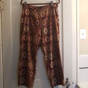 Beautiful Harold's Fall Print Brown Pants